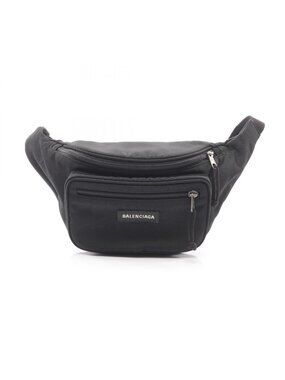 Balenciaga Waist Bag Explorer Black Canvas